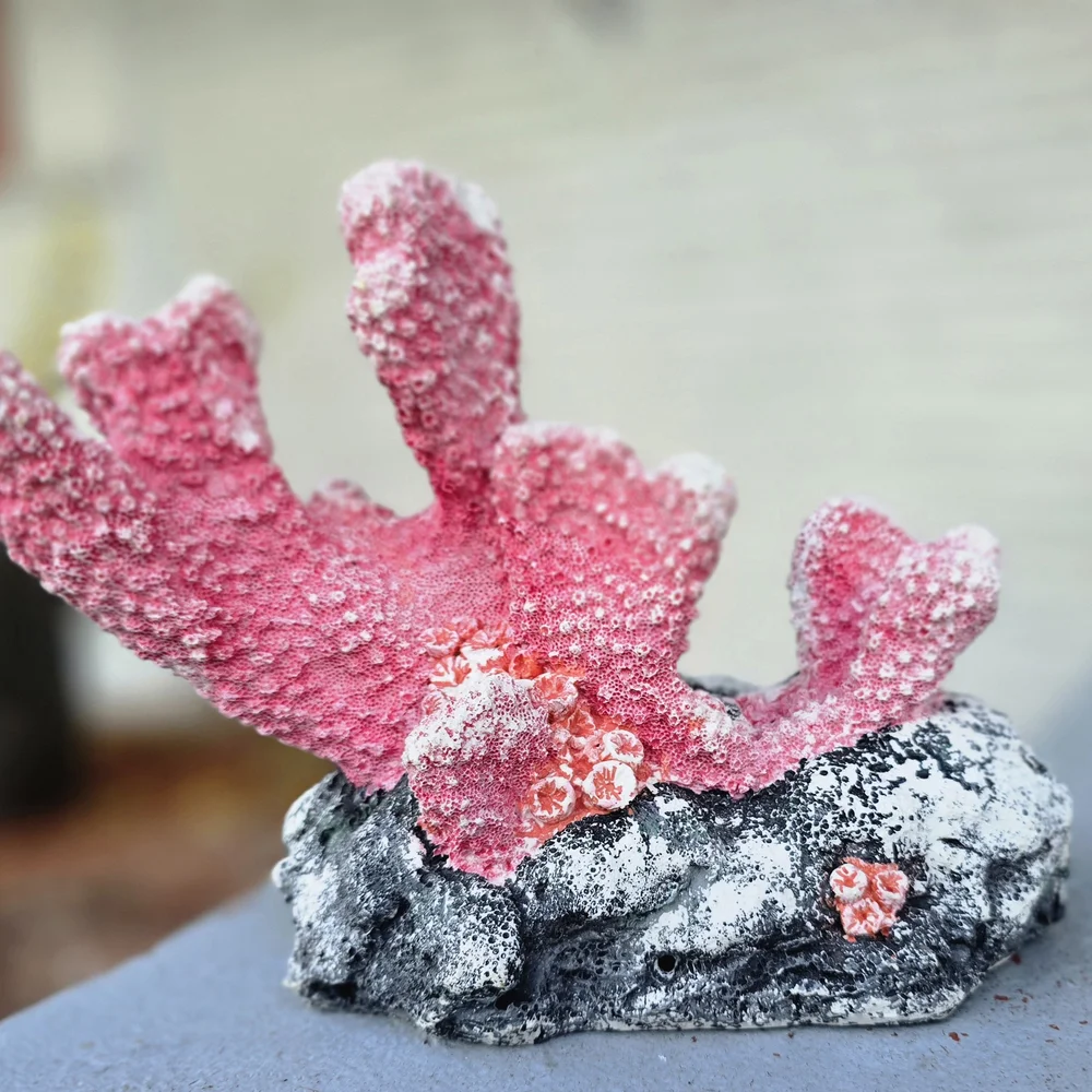 Pink Coral Aquarium Decor